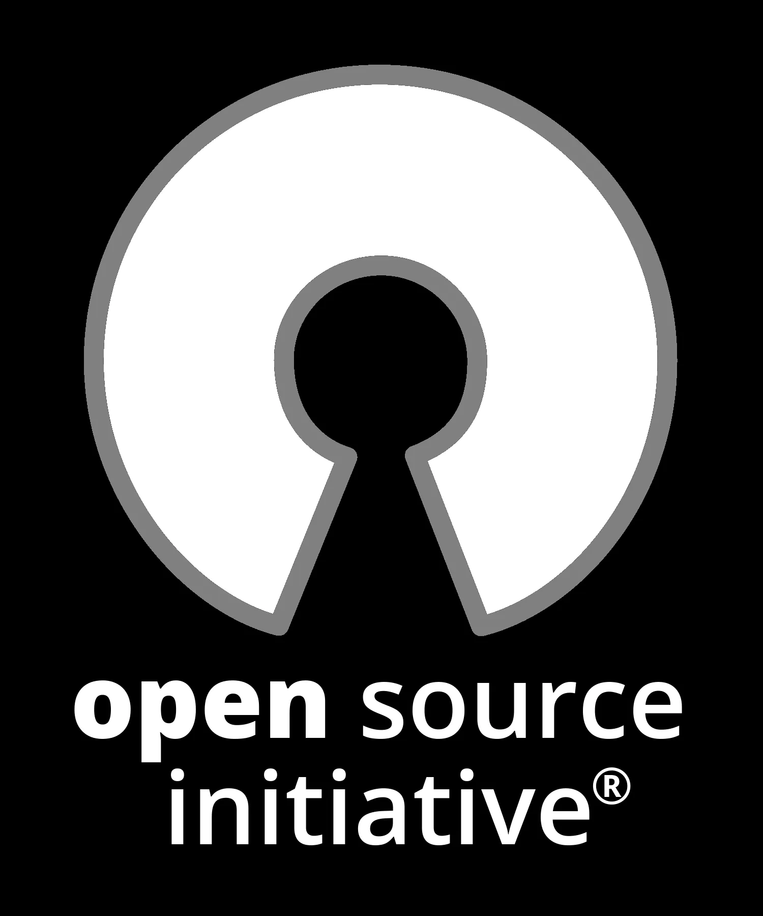 The Open Source Initiative (OSI) logo, courtesy of opensource.org.